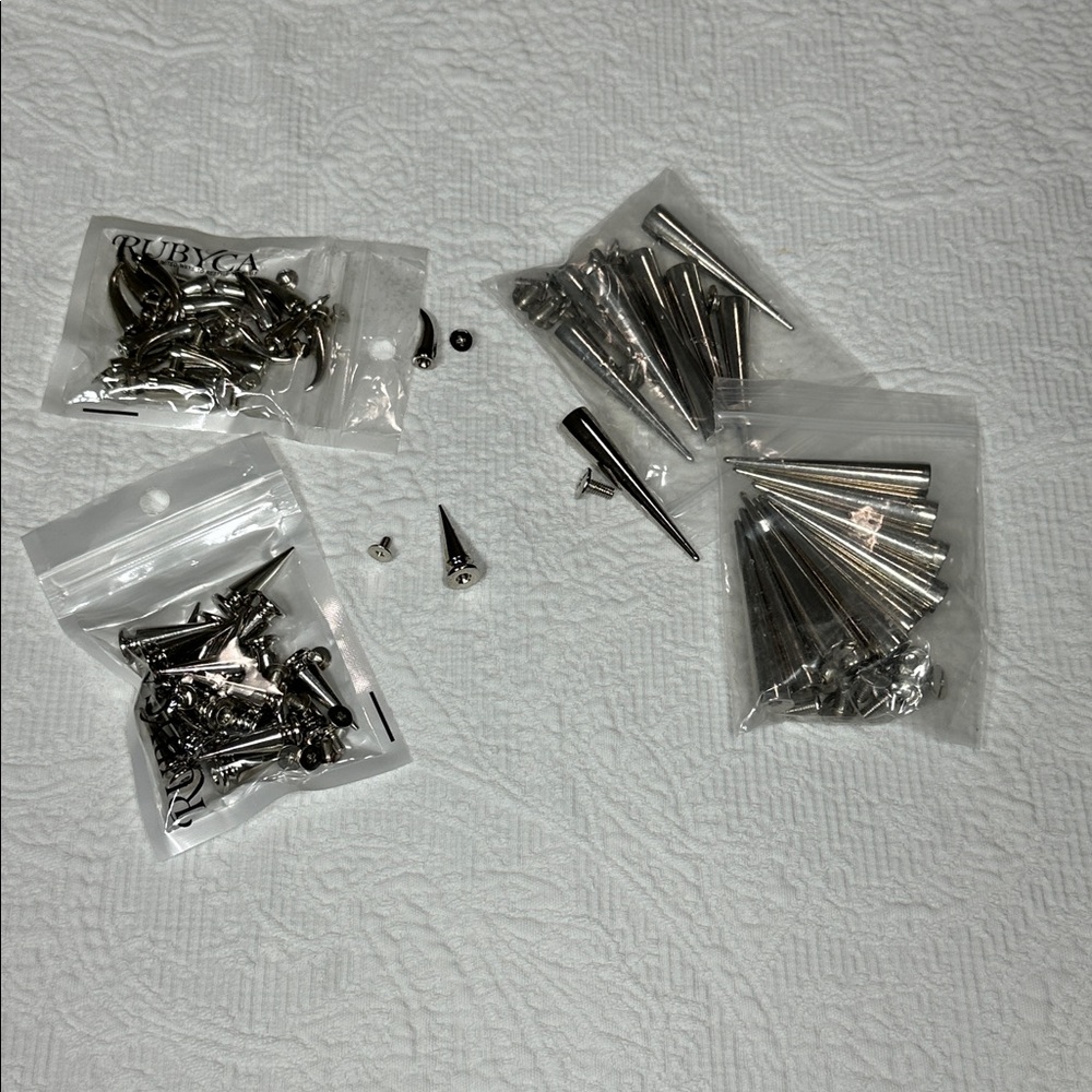 Silver Horn Shaped Studs